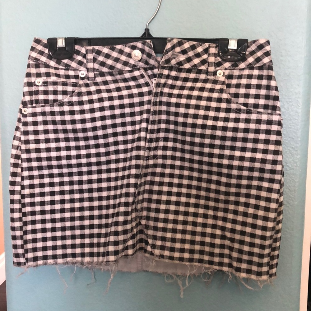 Topshop Plaid Mini Skirt